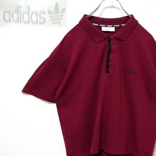 アディダス(adidas)のアディダス トレフォイル ロゴ オーバーサイズ 万国旗タグ 半袖 ポロシャツ(Tシャツ/カットソー(半袖/袖なし))