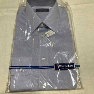 ⑩新品保管品マンハッタンカスタムリミテッド紳士ワイシャツ　38-82  AB体　(シャツ)