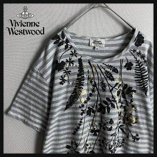 ヴィヴィアンウエストウッド(Vivienne Westwood)の【入手困難☆人気デザイン】ヴィヴィアンウエストウッド ボーダー ロゴTシャツ(Tシャツ/カットソー(半袖/袖なし))