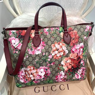 グッチ(Gucci)の☆ほぼ未使用☆GUCCI GGブルームス 2WAY トートバッグ 花柄 ピンク(トートバッグ)