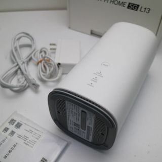 新品同様 Speed Wi-Fi HOME 5G L13 ZTR02 ホワイト M333(その他)