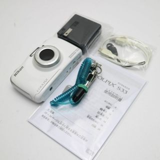 ニコン(Nikon)の良品中古 COOLPIX S33 ホワイト  M333(コンパクトデジタルカメラ)