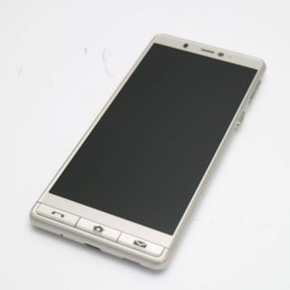 シャープ(SHARP)の超美品 シンプルスマホ5 シャンパンゴールド  SIMロック解除済み M333(スマートフォン本体)