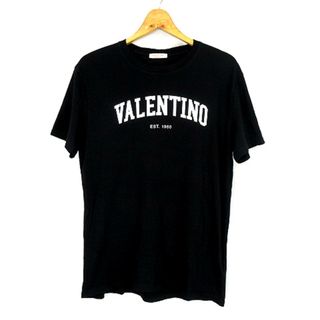 ヴァレンティノ(VALENTINO)のヴァレンティノ ヴァレンチノ  VALENTINO ロゴ プリントTシャツ黒L(Tシャツ/カットソー(七分/長袖))