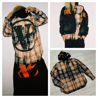 ヴィーローン(VLONE)の美品■VLONE FRAGMENT■タイダイ フーディー シャツ ジャケット(シャツ)