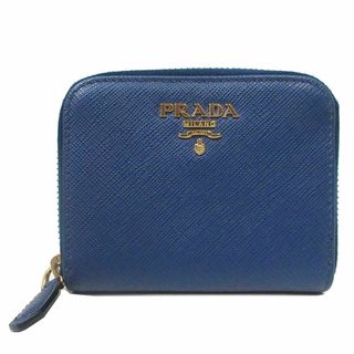 プラダ(PRADA)の【新品】【タイプ1 ロゴ小】プラダ 財布 小銭入れ 1MM268 SAFFIANO METAL BLUETTE (ブルー系) PRADA サフィアーノ ロゴ ラウンドファスナー コインケース コインパース アウトレット レディース(財布)