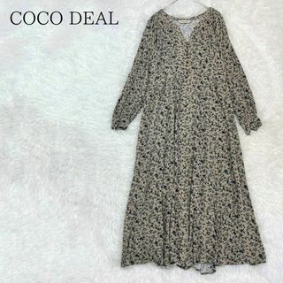 COCO DEAL - COCODEAL ココディール レーヨンVネック小花柄ロングワンピース