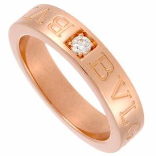 ブルガリ(BVLGARI)のブルガリ BVLGARI ブルガリブルガリ ダブルロゴ リング 指輪 ダイヤモンド 約8.5号 K18PG レディース【中古】(リング(指輪))