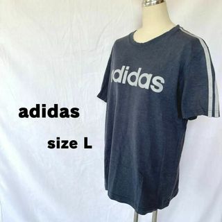 adidas - adidas アディダス　ロゴTシャツ　半袖　L