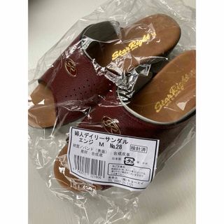 新品★ 婦人サンダル　エンジ　日本製　Ｍサイズ　レディース　つっかけ(サンダル)