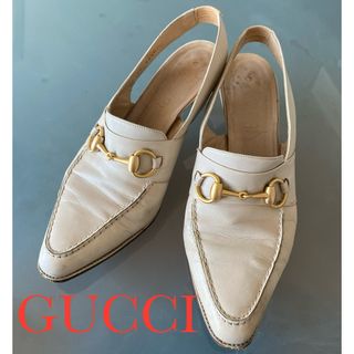 グッチ(Gucci)のGUCCI ホースビット 本革レザー パンプス 24.5 ヒール グッチ(ハイヒール/パンプス)