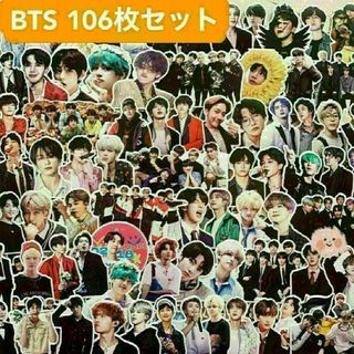 【106枚】BTS 防弾少年団 シールステッカーセット　フレークシール(ストラップ)