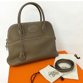 エルメス(Hermes)の美品　エルメス　ボリード31 エトゥープ　シルバー(ショルダーバッグ)