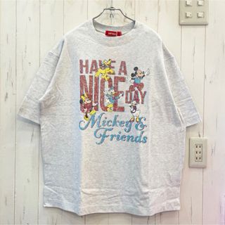 新品　80's ヴィンテージ加工　Mickey ミッキー Tシャツ　ユニセックス