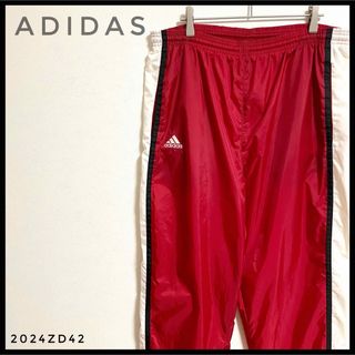 アディダス(adidas)のadidas ジャージ　トラックパンツ　レッド　サイドライン　ジョガーパンツ(その他)