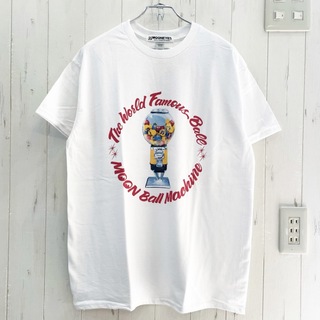 新品　MOONEYES ガムボールマシーンT プリント　ホワイト Tシャツ(Tシャツ/カットソー(半袖/袖なし))