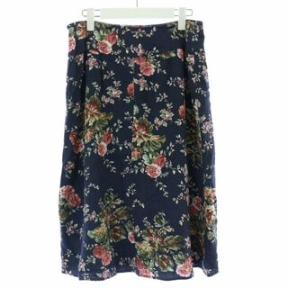 ローラアシュレイ(LAURA ASHLEY)のローラアシュレイ フレアスカート ひざ丈 花柄 13 XL(ひざ丈スカート)
