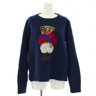 ポロラルフローレン(POLO RALPH LAUREN)のポロ ラルフローレン Jockey Polo Bear ニット XL 紺(ニット/セーター)