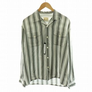 アザー(other)のPABLO VINCI Ombre striped shirt M グレー 白(シャツ)