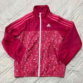 アディダス(adidas)のアディダス  花柄ウインドブレーカー　130(ジャケット/上着)