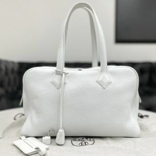 Hermes - エルメス　ヴィクトリア35　トリヨンクレマンス　白　□K刻印　美品☆