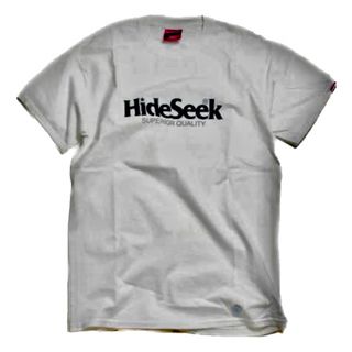 ハイドアンドシーク(HIDE AND SEEK)のHIDE AND SEEK ハイドアンドシーク ロゴ Tシャツ グレー M(Tシャツ/カットソー(半袖/袖なし))