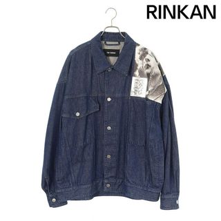 ラフシモンズ(RAF SIMONS)のラフシモンズ  19SS  Denim Jacket Punkette 191-725 パッチデザインオーバーサイズデニムジャケット メンズ S(Gジャン/デニムジャケット)