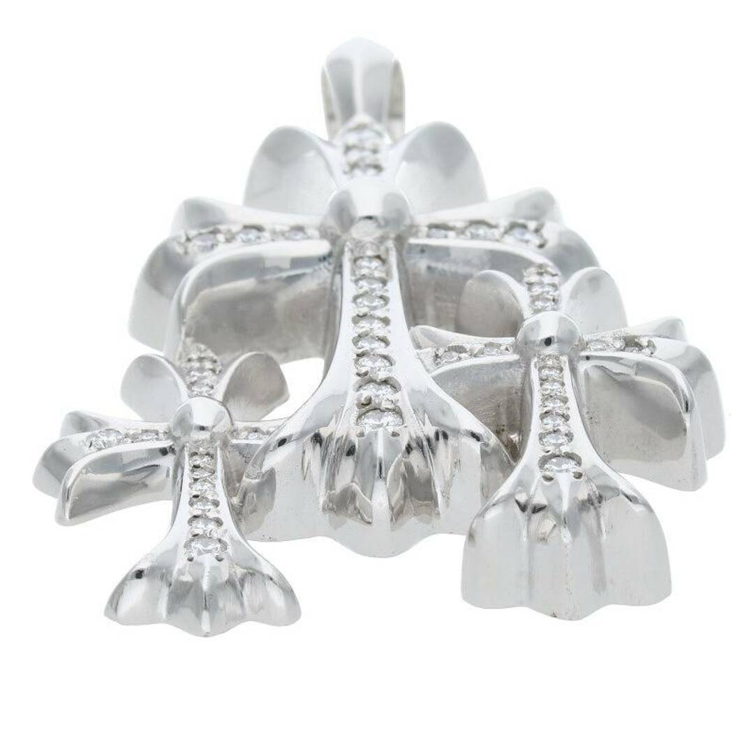 Chrome Hearts - クロムハーツ 18K 3 CH CRS SML P DMNDトリプル Chrome Hearts - クロムハーツ 18K 3 CH CRS SML P DMNDトリプル