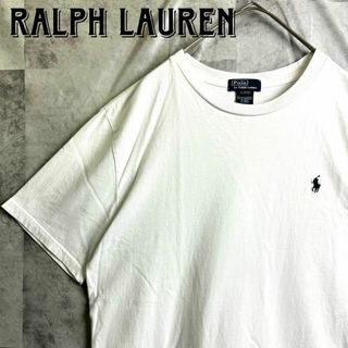 POLO RALPH LAUREN - 美品 ポロバイラルフローレン Tシャツ 半袖 ポニー刺繍ロゴ ホワイト XL