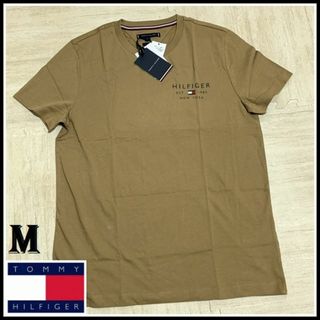 トミーヒルフィガー(TOMMY HILFIGER)の★数量限定特価品★ スモールロゴTシャツ ブラウン Mサイズ(Tシャツ/カットソー(半袖/袖なし))