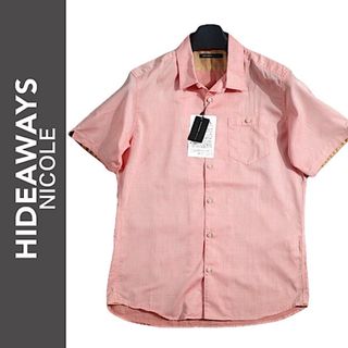 NICOLE - 【新品タグ付】HIDEAWAYS NICOLE シャンブレーツイル 半袖シャツ