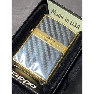 zippo ブラック カーボン 両面特殊加工 ゴールド 希少モデル 2022年製(その他)