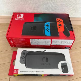 ニンテンドースイッチ(Nintendo Switch)の美品　ニンテンドースイッチ 本体 ネオン(携帯用ゲーム機本体)