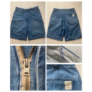 エヌハリウッド(N.HOOLYWOOD)の美品 N.hoolywood lee indigo denim easy 青 L(ショートパンツ)