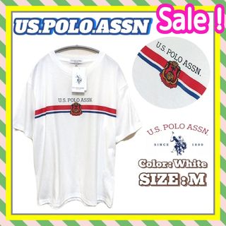 ユーエスポロアッスン(U.S. POLO ASSN.)の【新品】US.POLO.ASSN. ユーエスポロアッスン TシャツM 白(Tシャツ(半袖/袖なし))