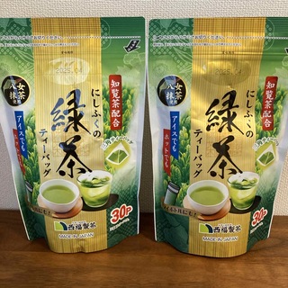 緑茶　（八女抹茶使用）ティーバッグ　30袋（2袋）国内加工　にしふく製茶