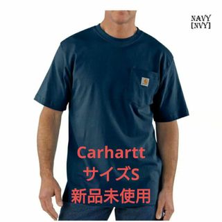 carhartt - 新品未使用 Carhartt 半袖 ポケット Tシャツ 男女兼用 S ネイビー