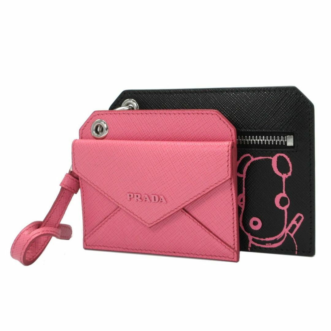 PRADA - 【新品】プラダ 1TL360 SAFFIANO C.6X2X / NERO+BEGONIA PRADA - 【新品】プラダ 1TL360 SAFFIANO C.6X2X / NERO+BEGONIA