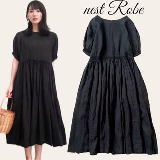 nest Robe - ネストローブ　リネンシャーリングワンピース