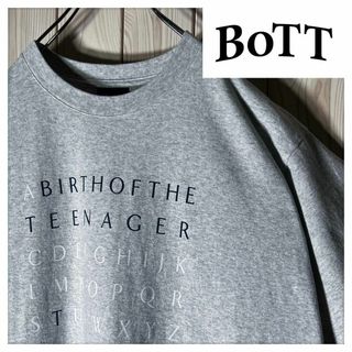 【極美品 M】ボット BOTT アルファベット Tシャツ シングルステッチ(Tシャツ/カットソー(半袖/袖なし))