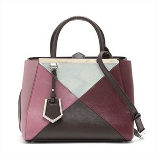 フェンディ(FENDI)のフェンディ プチ トゥージュール 8BH253 レザー 2WAY ショルダーバッグ 斜め掛け ハンド トート レディース ENT え14-5(ショルダーバッグ)