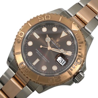 ROLEX - 　ロレックス ROLEX ヨットマスター40 126621 チョコレート文字盤 SS/PG メンズ 腕時計