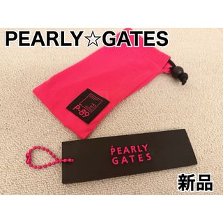 パーリーゲイツ(PEARLY GATES)のパーリーゲイツ　ネームプレート　ノベルティ　ブラック　ピンク　新品(その他)