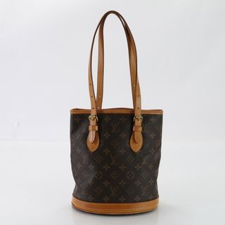 ルイヴィトン(LOUIS VUITTON)のルイヴィトン モノグラム プチ バケット M42238 トート バッグ 肩掛け ショルダー ハンド バケツ レザー レディース MMT D29-1(トートバッグ)