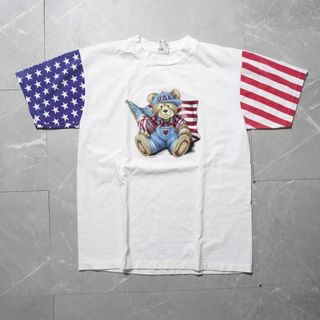 Tシャツ　メンズ　USA製　古着　Lサイズ　90s プリントTシャツ(Tシャツ/カットソー(半袖/袖なし))