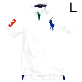 ポロラルフローレン(POLO RALPH LAUREN)のラルフローレン　ポロシャツ　ホワイト　L(ポロシャツ)