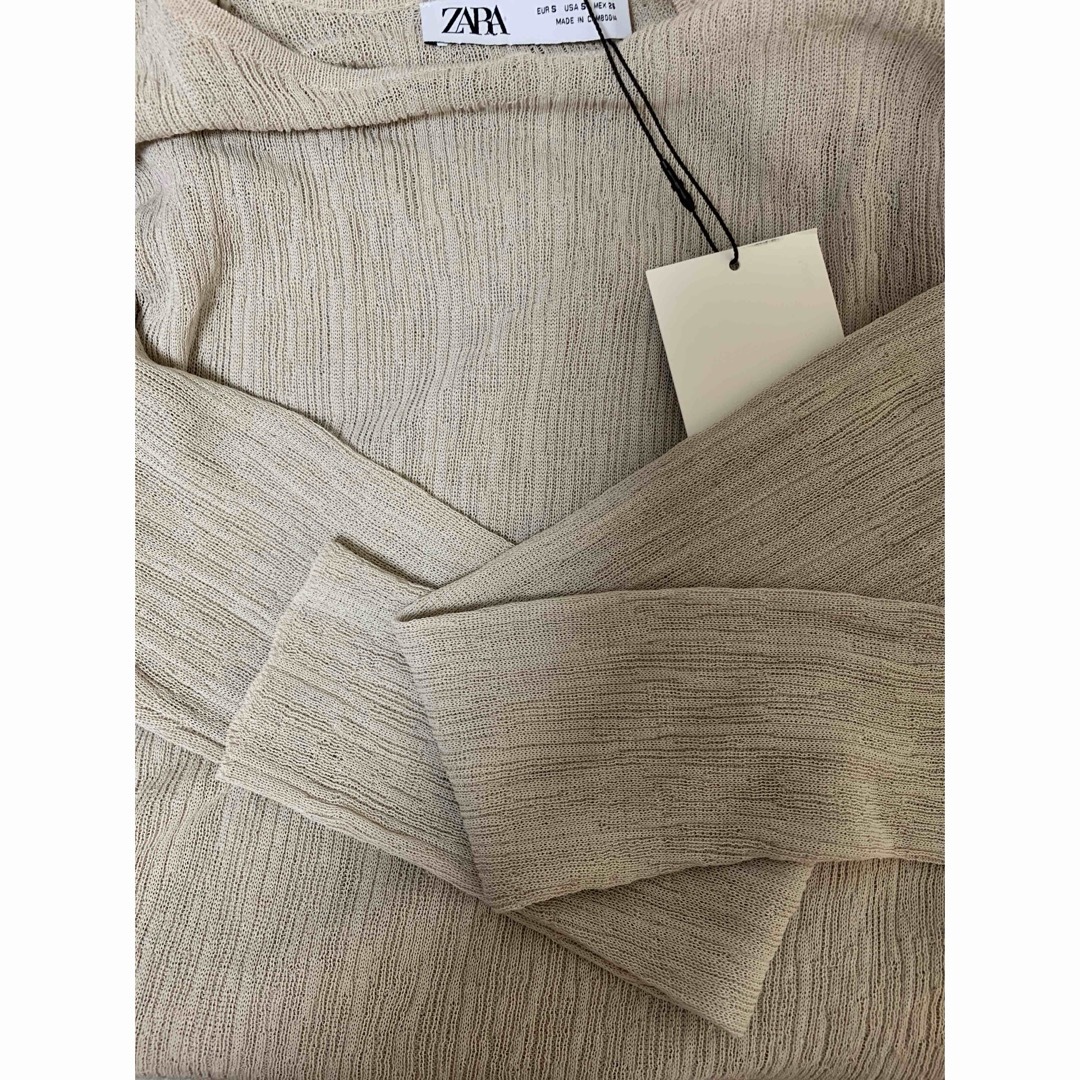 ZARA - ZARA ニットリネンブレンド ロングワンピース Mの通販 by ZARA - ZARA ニットリネンブレンド ロングワンピース Mの通販 by