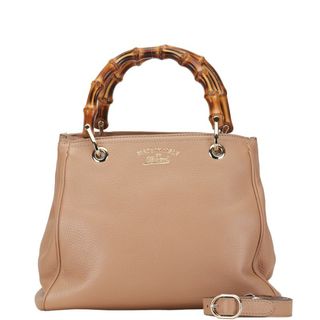 グッチ(Gucci)のグッチ バンブー ショッパー スモール ハンドバッグ ショルダーバッグ 2WAY 336032 レザー レディース GUCCI 【1-0149777】(ハンドバッグ)