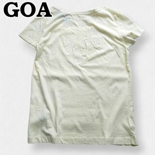 goa - 未使用　GOA　半袖　Tシャツ　羽根　フェザー　刺繍　フリー　オフホワイト