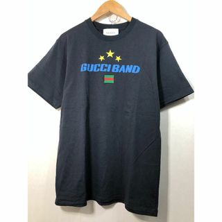 グッチ(Gucci)の040592● GUCCI BAND 星 Tシャツ M ブラック 刺繍 スター (Tシャツ/カットソー(半袖/袖なし))